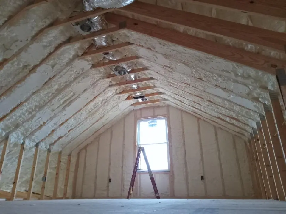 Spray foam roofing application for Crawl Space Insulation project in Hyrum